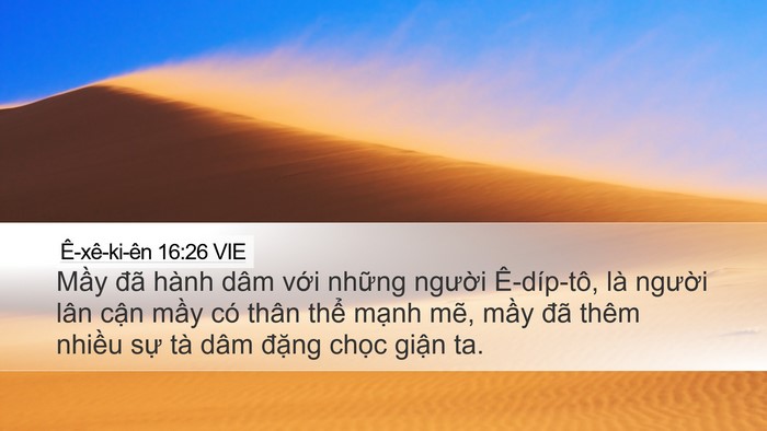 Ê-xê-ki-ên 16:26 VIE Bible Verse Image