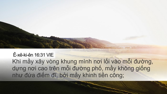 Ê-xê-ki-ên 16:31 VIE Bible Verse Image