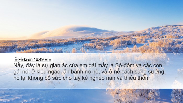 Ê-xê-ki-ên 16:49 VIE Bible Verse Image