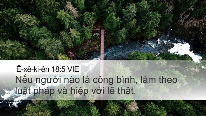 Ê-xê-ki-ên 18:5 VIE Bible Verse Image