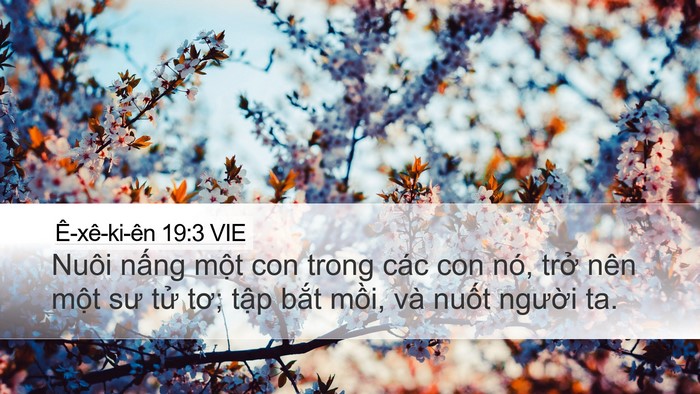 Ê-xê-ki-ên 19:3 VIE Bible Verse Image