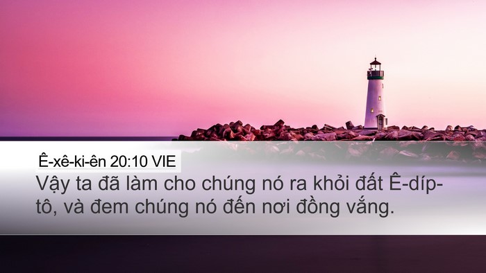 Ê-xê-ki-ên 20:10 VIE Bible Verse Image