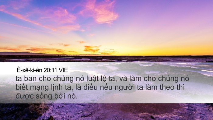 Ê-xê-ki-ên 20:11 VIE Bible Verse Image