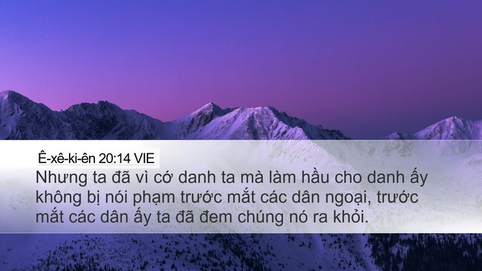 Ê-xê-ki-ên 20:14 VIE Bible Verse Image