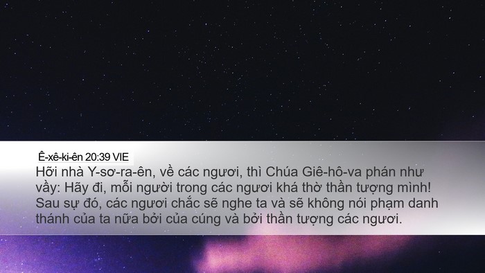 Ê-xê-ki-ên 20:39 VIE Bible Verse Image