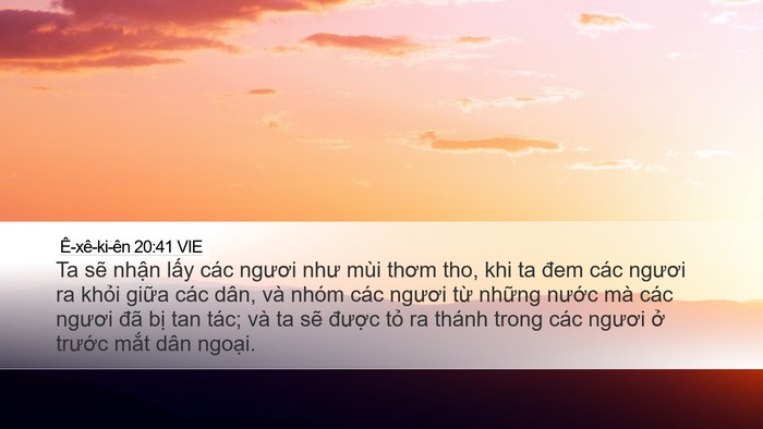 Ê-xê-ki-ên 20:41 VIE Bible Verse Image