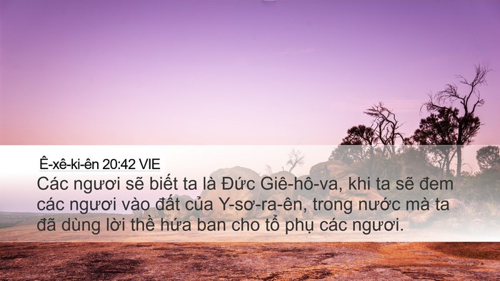 Ê-xê-ki-ên 20:42 VIE Bible Verse Image