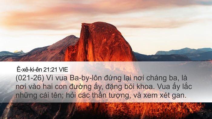 Ê-xê-ki-ên 21:21 VIE Bible Verse Image