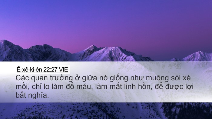 Ê-xê-ki-ên 22:27 VIE Bible Verse Image