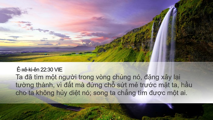 Ê-xê-ki-ên 22:30 VIE Bible Verse Image