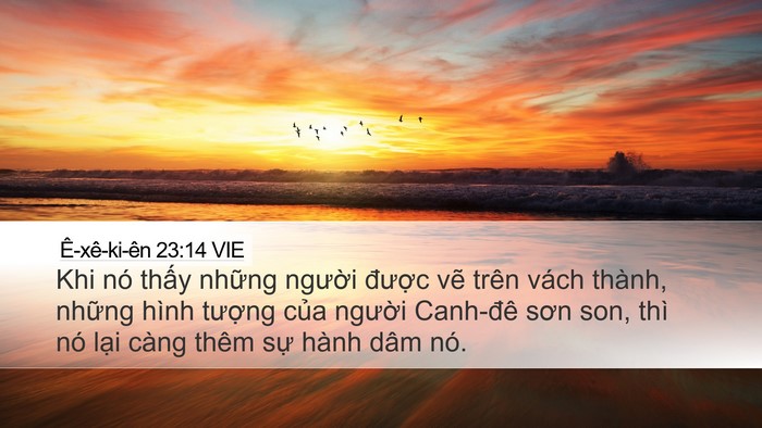 Ê-xê-ki-ên 23:14 VIE Bible Verse Image