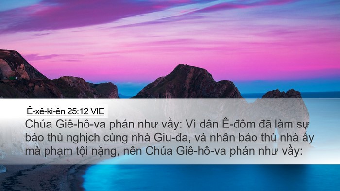 Ê-xê-ki-ên 25:12 VIE Bible Verse Image