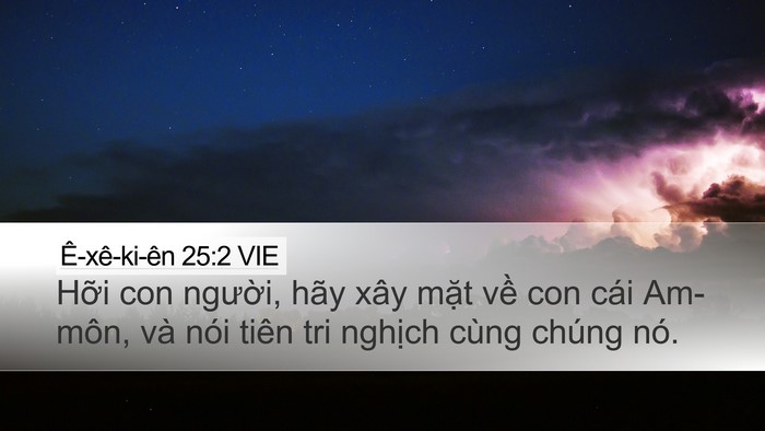 Ê-xê-ki-ên 25:2 VIE Bible Verse Image