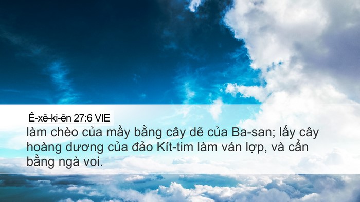 Ê-xê-ki-ên 27:6 VIE Bible Verse Image