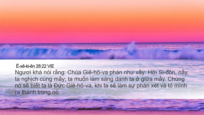 Ê-xê-ki-ên 28:22 VIE Bible Verse Image