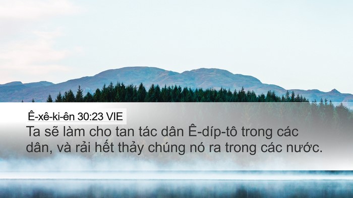 Ê-xê-ki-ên 30:23 VIE Bible Verse Image