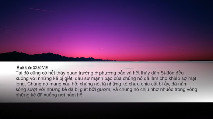 Ê-xê-ki-ên 32:30 VIE Bible Verse Image
