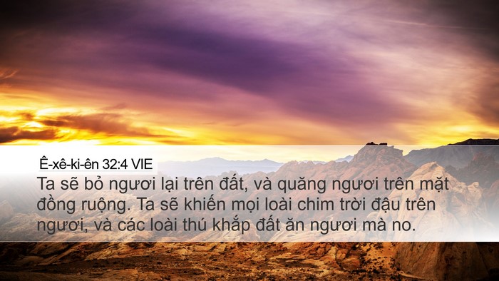 Ê-xê-ki-ên 32:4 VIE Bible Verse Image