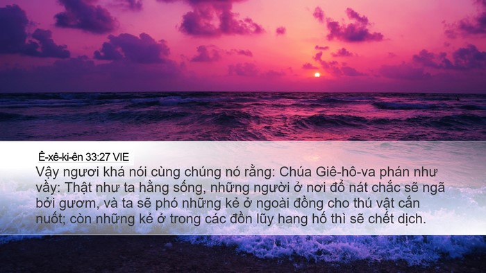 Ê-xê-ki-ên 33:27 VIE Bible Verse Image