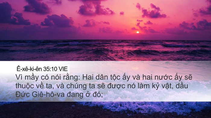 Ê-xê-ki-ên 35:10 VIE Bible Verse Image