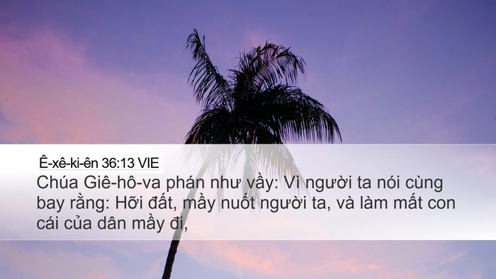 Ê-xê-ki-ên 36:13 VIE Bible Verse Image