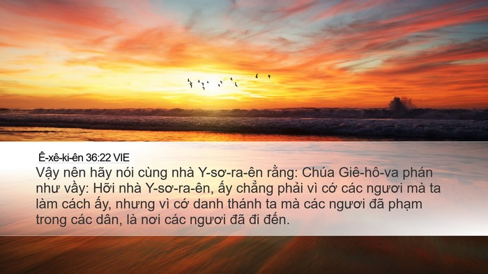 Ê-xê-ki-ên 36:22 VIE Bible Verse Image