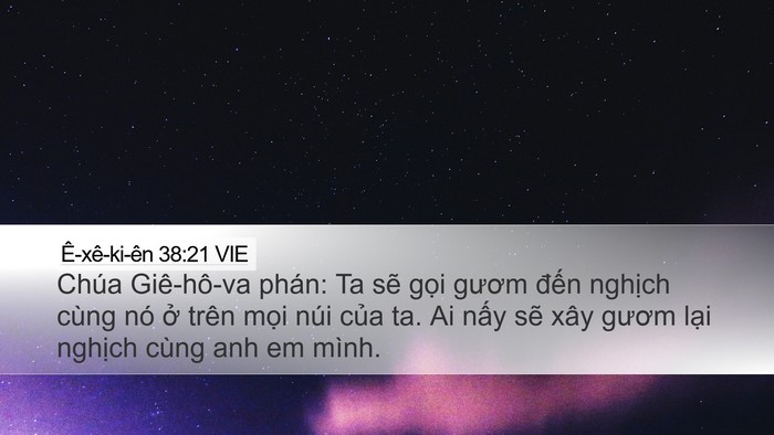 Ê-xê-ki-ên 38:21 VIE Bible Verse Image