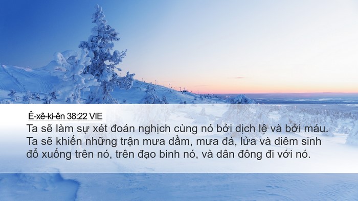 Ê-xê-ki-ên 38:22 VIE Bible Verse Image