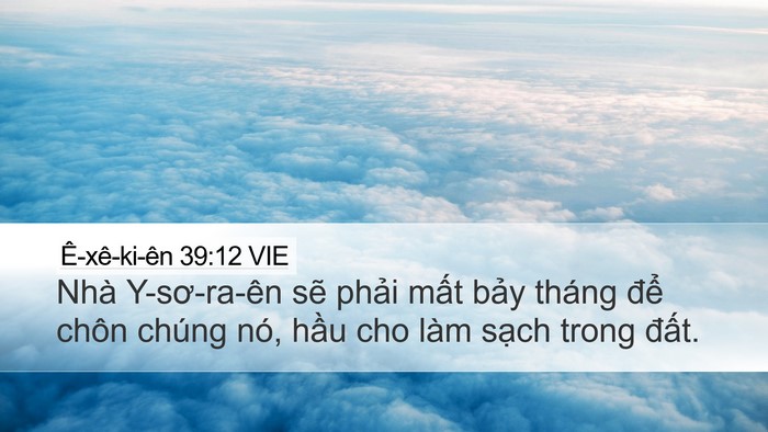 Ê-xê-ki-ên 39:12 VIE Bible Verse Image