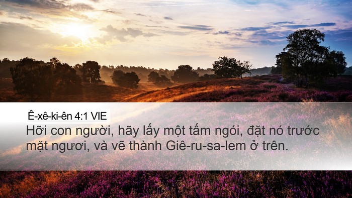 Ê-xê-ki-ên 4:1 VIE Bible Verse Image