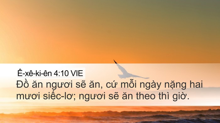 Ê-xê-ki-ên 4:10 VIE Bible Verse Image