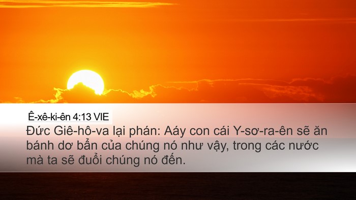 Ê-xê-ki-ên 4:13 VIE Bible Verse Image