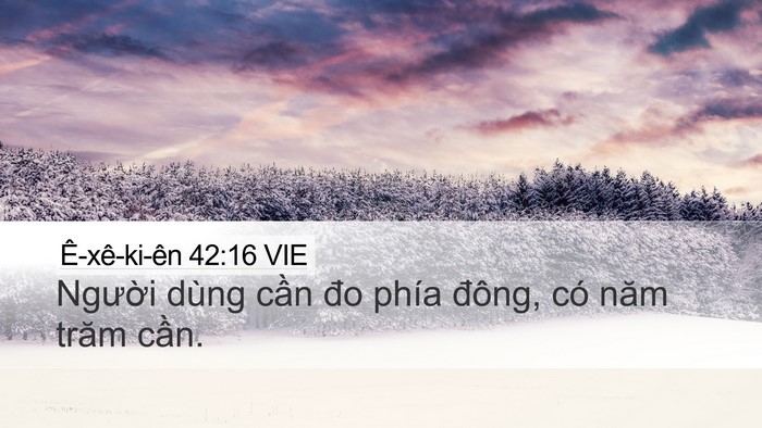 Ê-xê-ki-ên 42:16 VIE Bible Verse Image