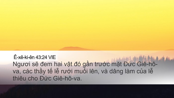 Ê-xê-ki-ên 43:24 VIE Bible Verse Image