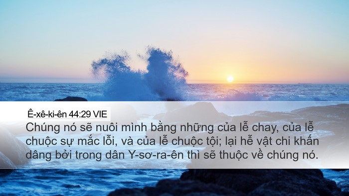 Ê-xê-ki-ên 44:29 VIE Bible Verse Image
