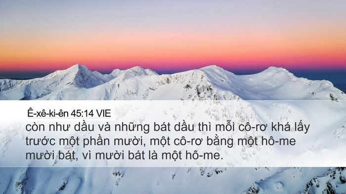 Ê-xê-ki-ên 45:14 VIE Bible Verse Image