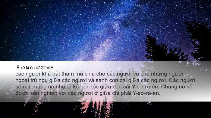 Ê-xê-ki-ên 47:22 VIE Bible Verse Image