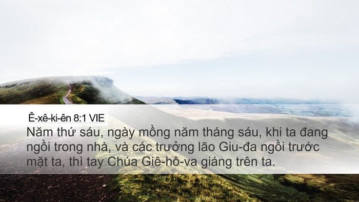 Ê-xê-ki-ên 8:1 VIE Bible Verse Image