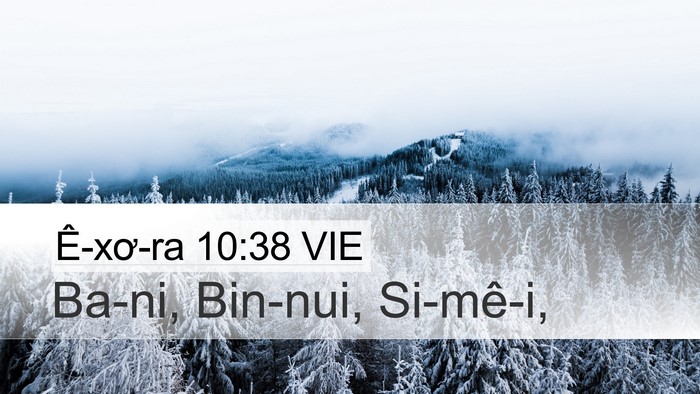 Ê-xơ-ra 10:38 VIE Desktop Wallpaper - Ba-ni, Bin-nui, - Desktop Bible Verse Wallpaper