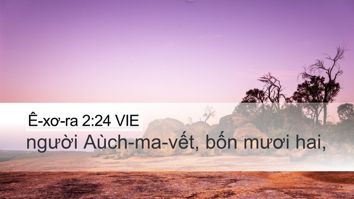 Ê-xơ-ra 2:24 VIE Bible Verse Image