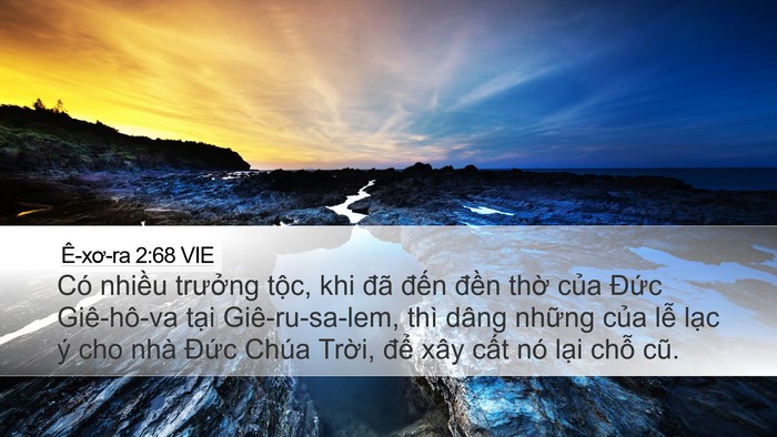 Ê-xơ-ra 2:68 VIE Bible Verse Image