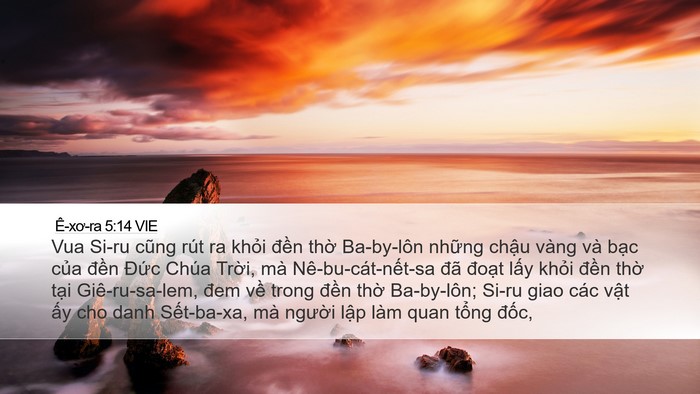 Ê-xơ-ra 5:14 VIE Bible Verse Image