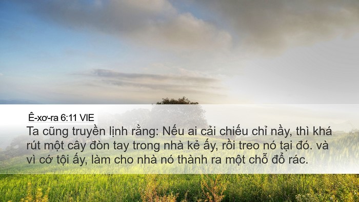 Ê-xơ-ra 6:11 VIE Bible Verse Image