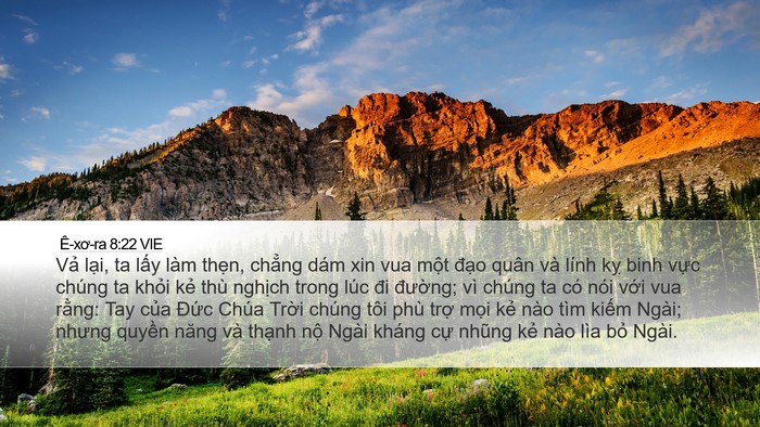 Ê-xơ-ra 8:22 VIE Bible Verse Image