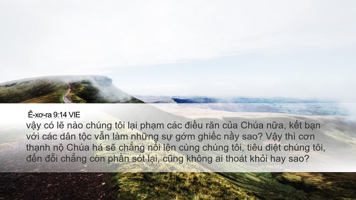 Ê-xơ-ra 9:14 VIE Bible Verse Image