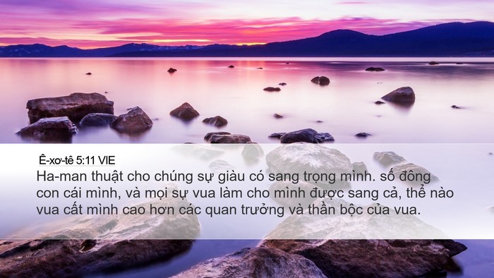 Ê-xơ-tê 5:11 VIE Bible Verse Image