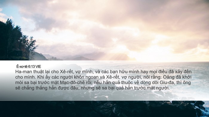 Ê-xơ-tê 6:13 VIE Bible Verse Image