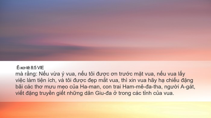 Ê-xơ-tê 8:5 VIE Bible Verse Image