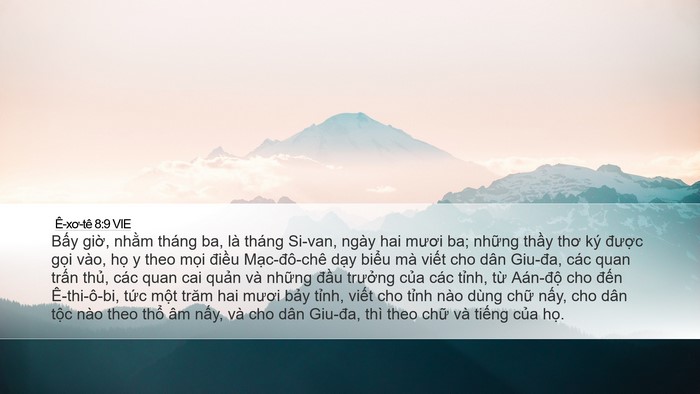Ê-xơ-tê 8:9 VIE Bible Verse Image