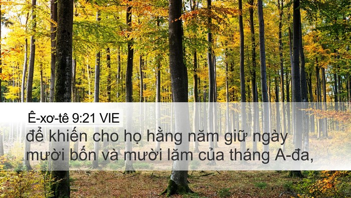 Ê-xơ-tê 9:21 VIE Bible Verse Image
